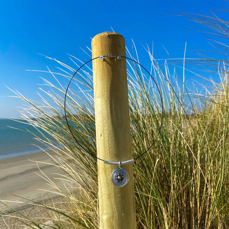 Zeeuwse knop spangketting ontwerp | zwart