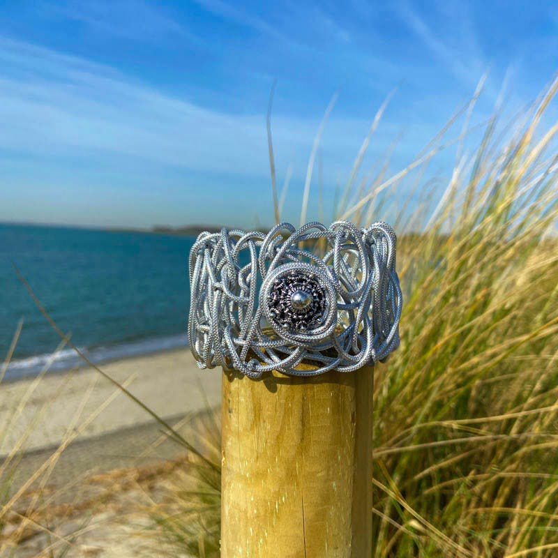 Wire armband Zeeuwse knop spinning